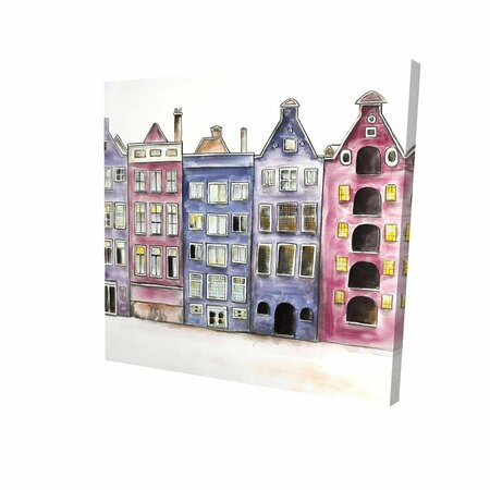 BEGIN HOME DECOR 16 x 16 in. Old Historic Houses Amsterdam-Print on Canvas 2080-1616-CI262